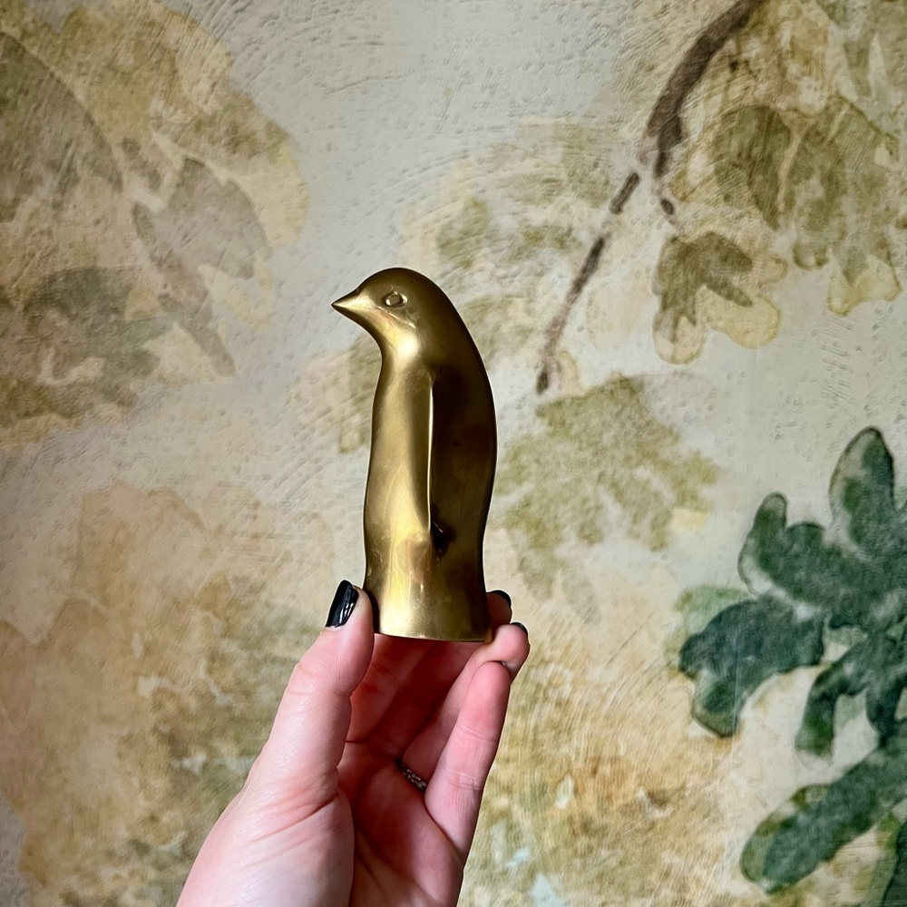 Vintage Brass Penguin